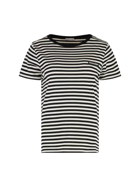 Koszulka Moncler w paski z paskiem