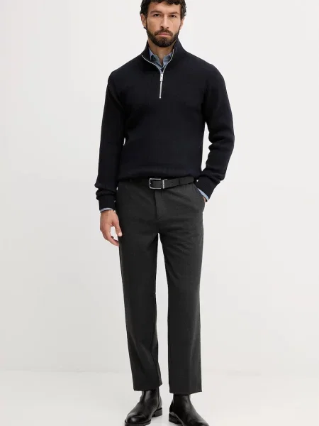 Michael Kors koszula slim z kołnierzykiem klasycznym niebieski