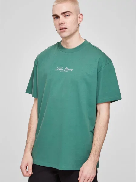 Tricou Urban Classics cu broderie verde