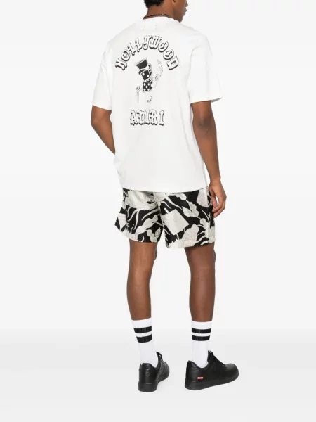 Tricou Amiri cu imagine alb