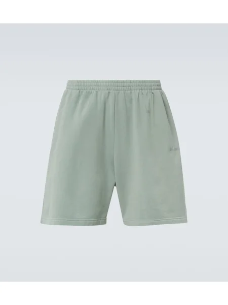 Jersey kratke hlače Balenciaga z avtogramom zelena