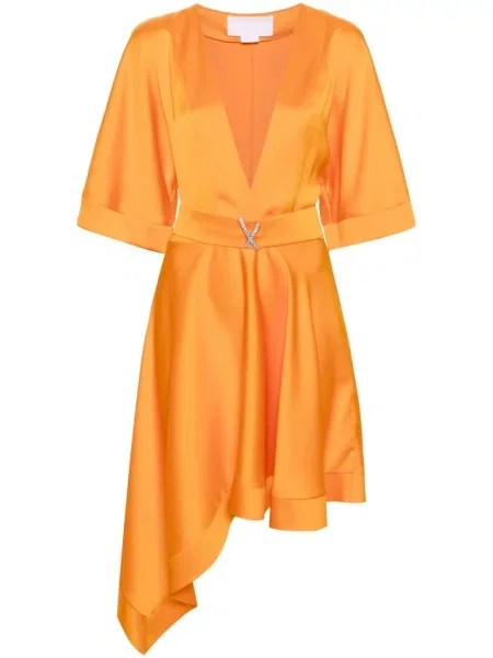 Rochie midi Genny până la genunchi de costum portocaliu
