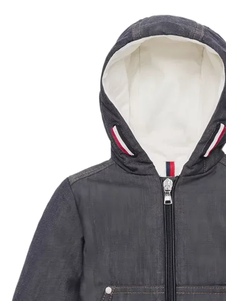 Kurtka dziecięca Moncler Enfant niebieska