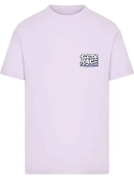 Mister Tee Tricou City Race Unleashed Power albastru marin / mov liliachiu alb
