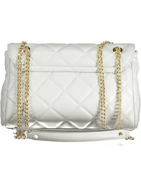 Torebka skórzana Valentino skórzana biała