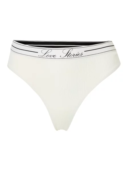 LOVE Stories Tanga Lima negru lână alb