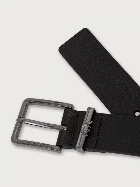 Armani Exchange curea pentru bărbați din piele negru
