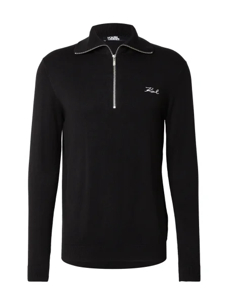 Karl Lagerfeld Pulover negru alb