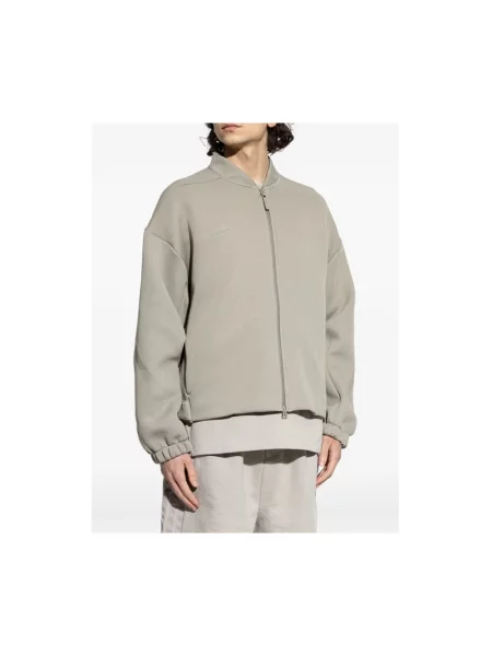 Dzianinowa kurtka Adidas szara