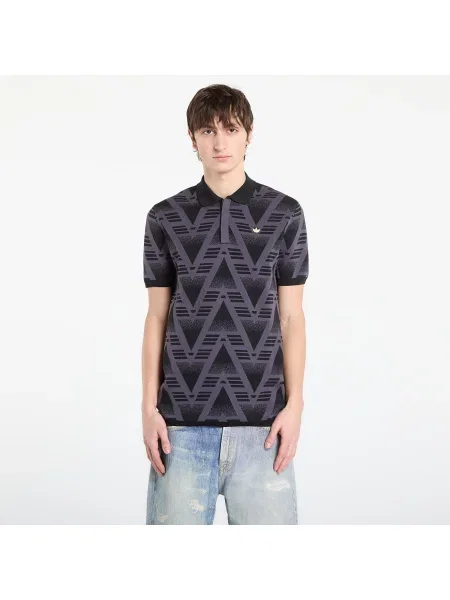 Tricou adidas Aop Polo Black XXL negru