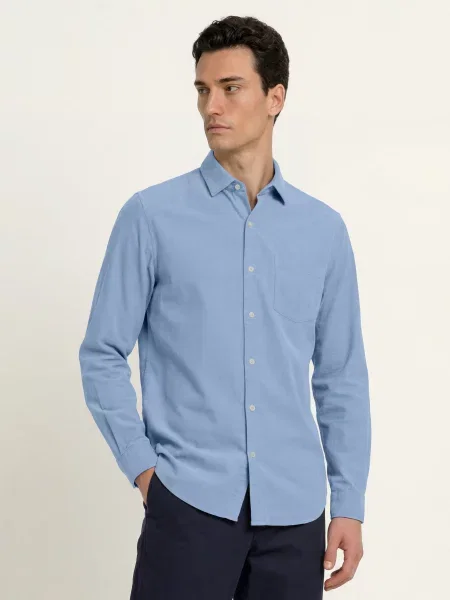Paul Kordová Košile Comfort Fit černošedá