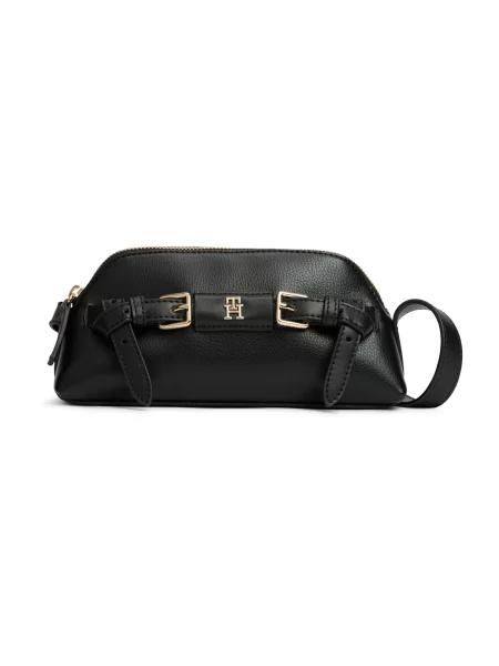 Kabelka Tommy Hilfiger Th Buckle Micro Crossover čierna