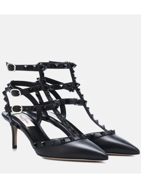 Pantofi cu toc Valentino Garavani din piele negru