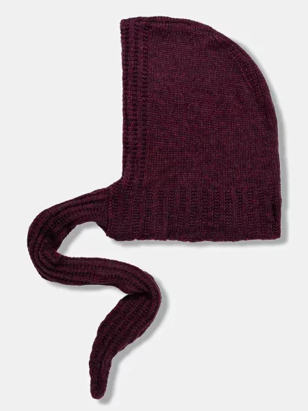 Шапка Answear.lab с капюшоном бордовая