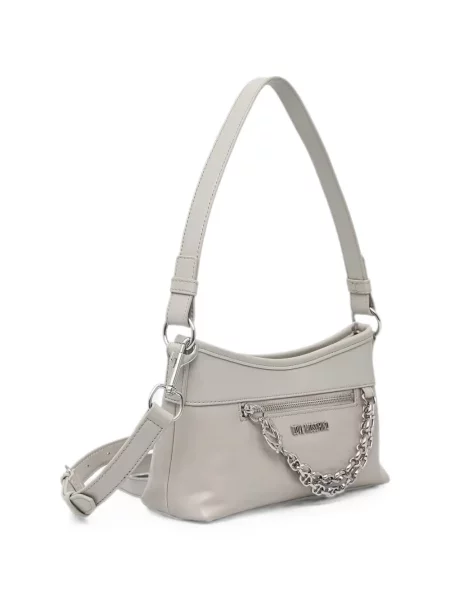 Colier Love Moschino cu autograf gri
