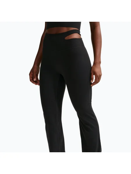 Тренувальні штани Nike Zenvy High-Waisted Flared чорні