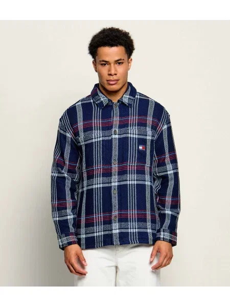 Tommy Jeans Cămașă Check Bleumarin