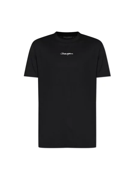 Koszulka Dolce And Gabbana z logo czarna