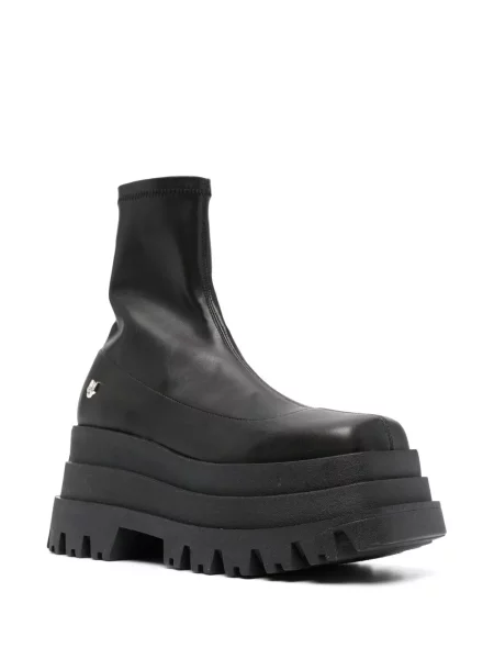 Buty do kostki Naked Wolfe na platformie o krotszym kroju czarne
