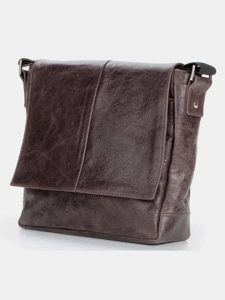 Кожаная сумка Shvigel коричневая