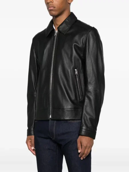 Geanta de piele Boss negru