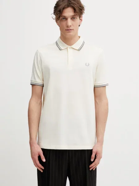 Tricou polo Fred Perry bej