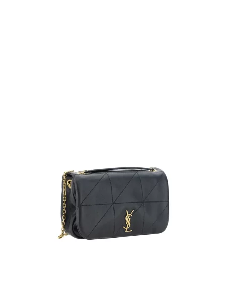 Torebka Saint Laurent z logo czarna