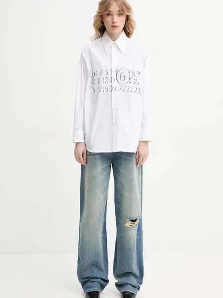 Maison Margiela jeansy niebieskie