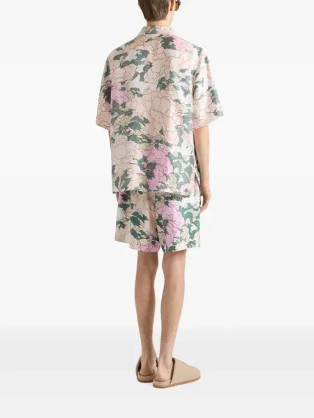 Bermude Givenchy de mătase cu model floral cu imagine