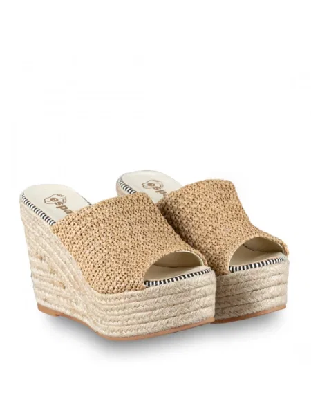 Sandały Espadrilles brązowe