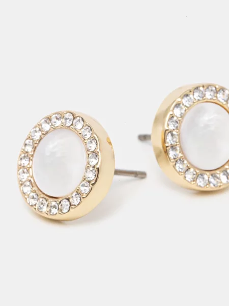 DKNY сережки металеві