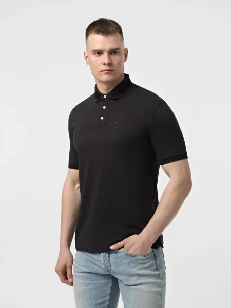 Поло Emporio Armani черное
