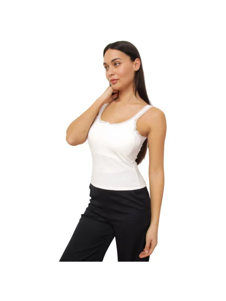Top La Modeuse alb