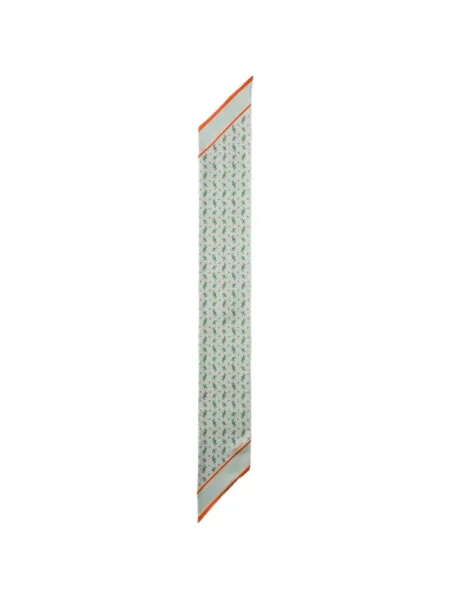 Fular Prada de mătase skinny fit verde