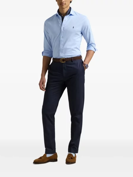 Pletene sportske kratke hlače Polo Ralph Lauren s printom bijela