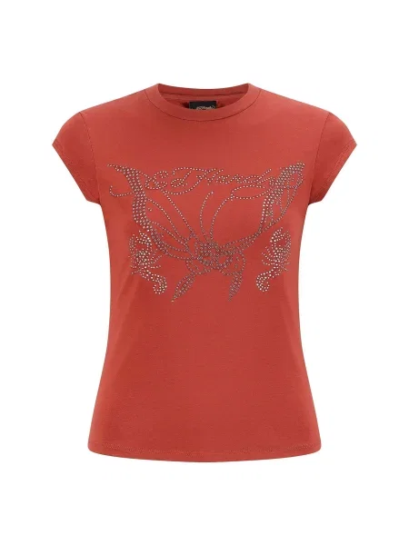 Ed Hardy Tričko Schmetterlings hrdzavo červená