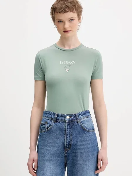 Guess Jeans t-shirt zielony