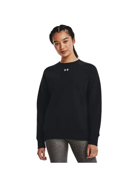 Hanorac Under Armour Rival Fleece Crew Black/ White XS alb