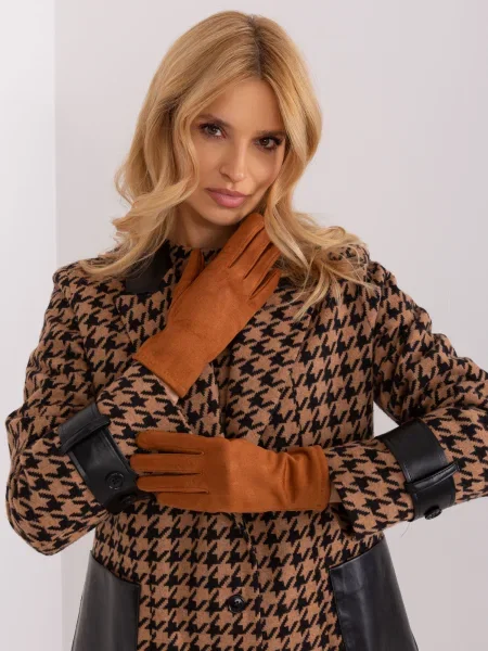 Mănuși Fashionhunters maro