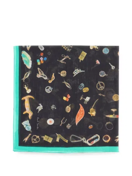 Fular Paul Smith cu imagine negru