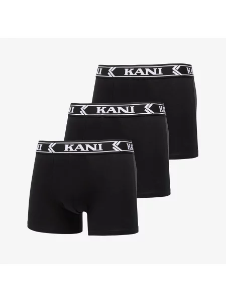 Boxerky Karl Kani Retro Tape 3 Pack Boxer Briefs Black L černé
