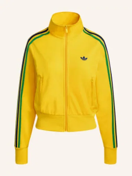 Adidas Originals Kurtka Treningowa Firebird Classic gruen żółta