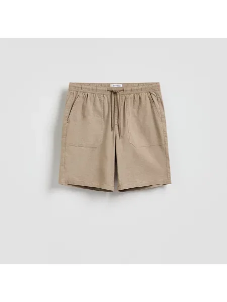 Reserved Regular fit jogger šortky béžová