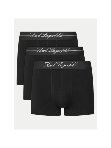 Férfi boxeralsók KARL LAGERFELD Hotel Karl Lyocell Trunk 3 pár black. Méret: L fekete