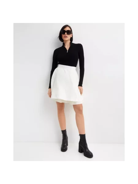 Spódnica Moncler klasyczna biała