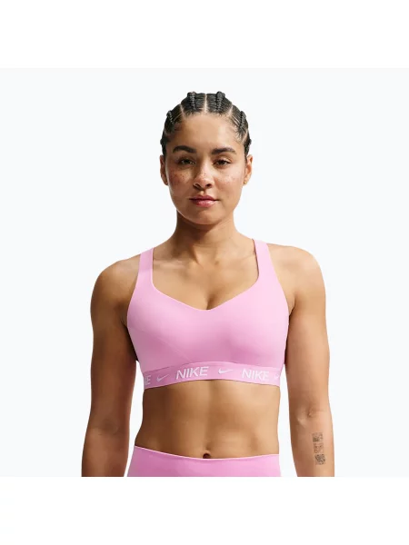 Biustonosz treningowy Nike Indy High Support pink rise różowy