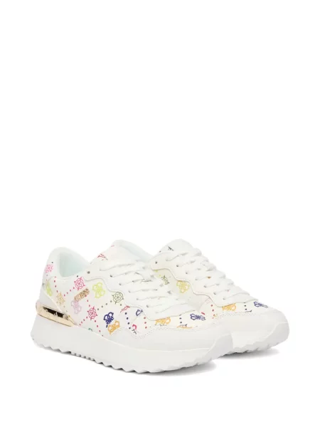 Sneakerși Guess cu imagine alb