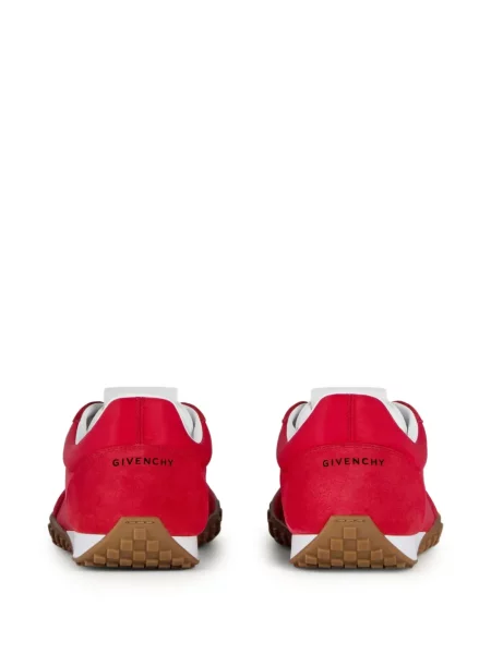 Sneakerși Givenchy din piele de căprioară roșu