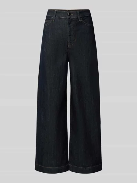 Jeansy o kroju relaxed fit z mieszanki bawełny S.oliver Black Label czarne