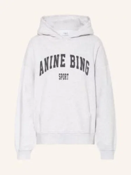 Anine Bing Bluza Z Kapturem Harvey grau
